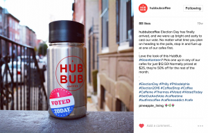 HubBub Coffee Instagram Post