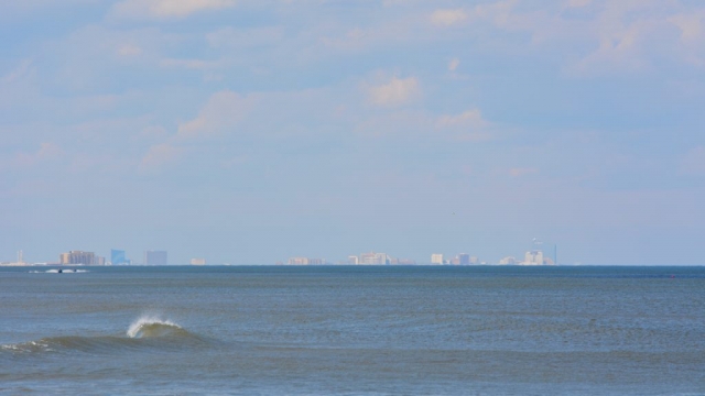The view of the Atlantic City skyline